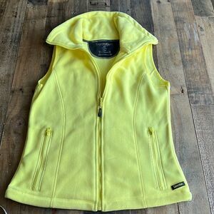 Calvin Klein Yellow Fleece Vest size Small